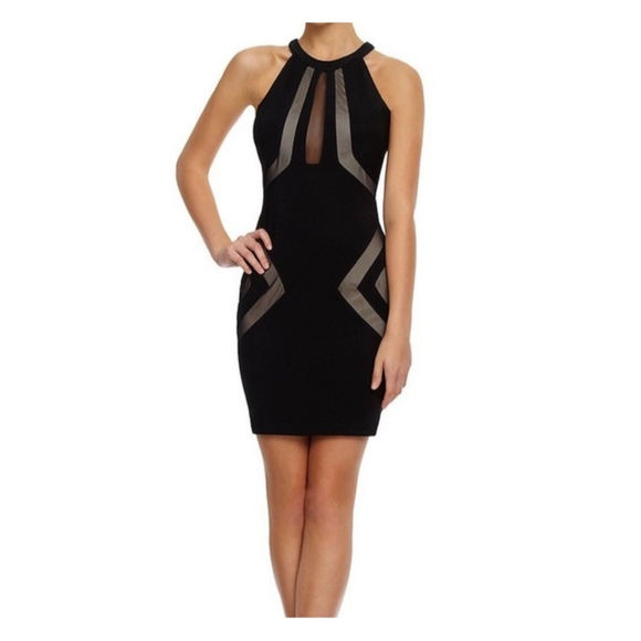 Little Black Dress w/ Mesh Inserts - Picture 2 of 13